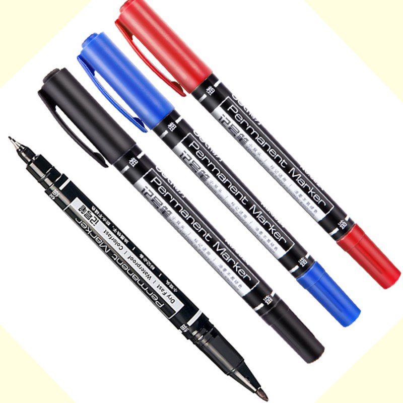Fabric Marking Pen - Deli 0.5mm/1mm Dual Tip Dry Fast