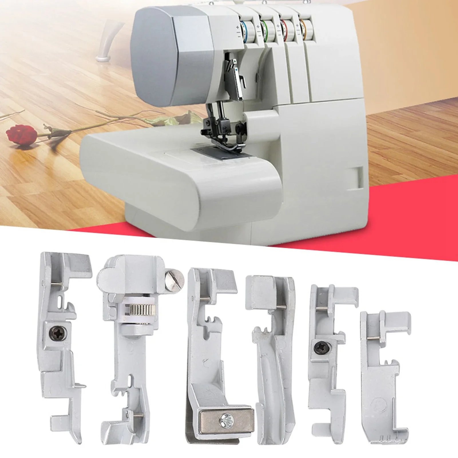 Sewing Tt - 6Pcs Presser Foot Set For SINGER