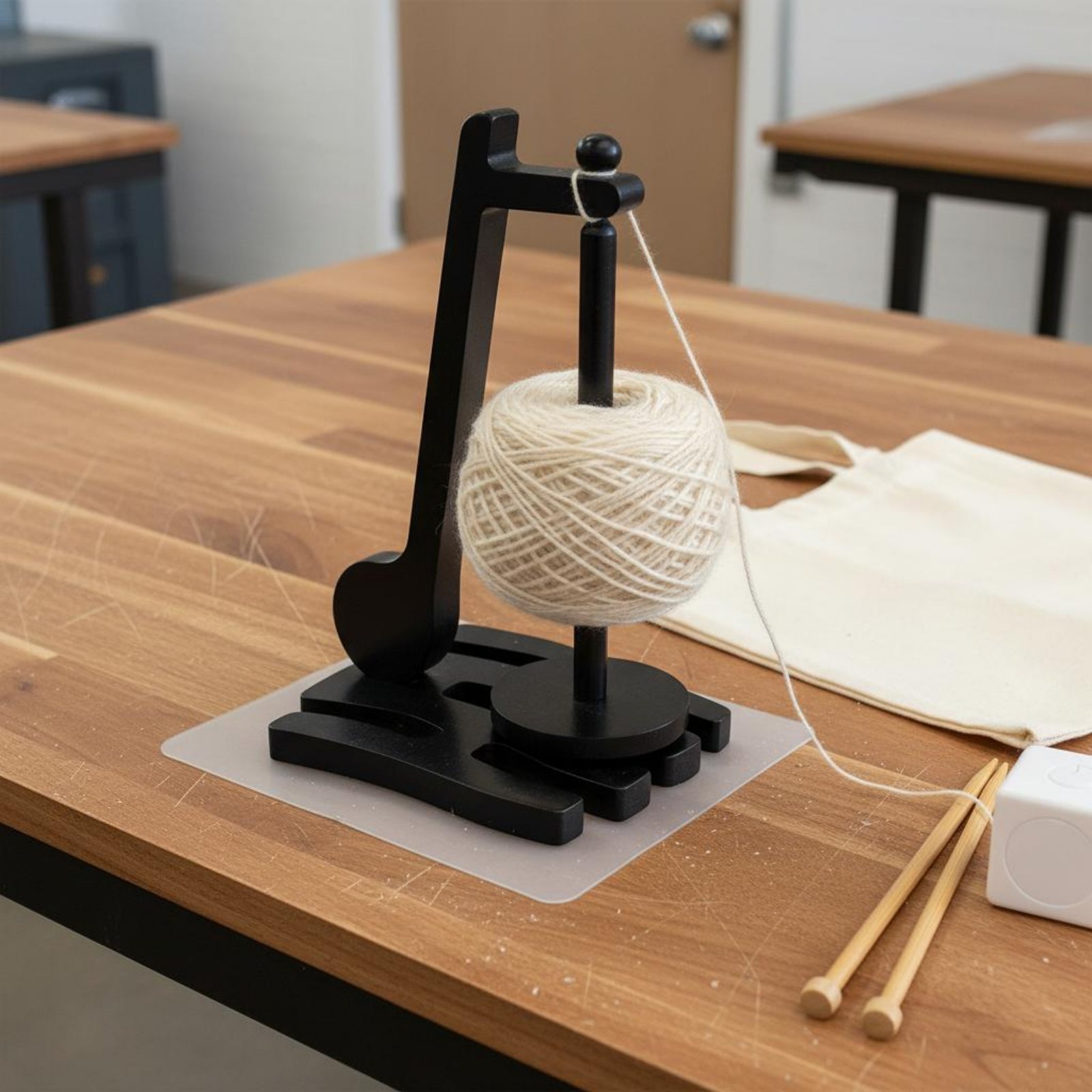 Sewing Knit - Wooden Yarn Holder 360° Rotation Rotating