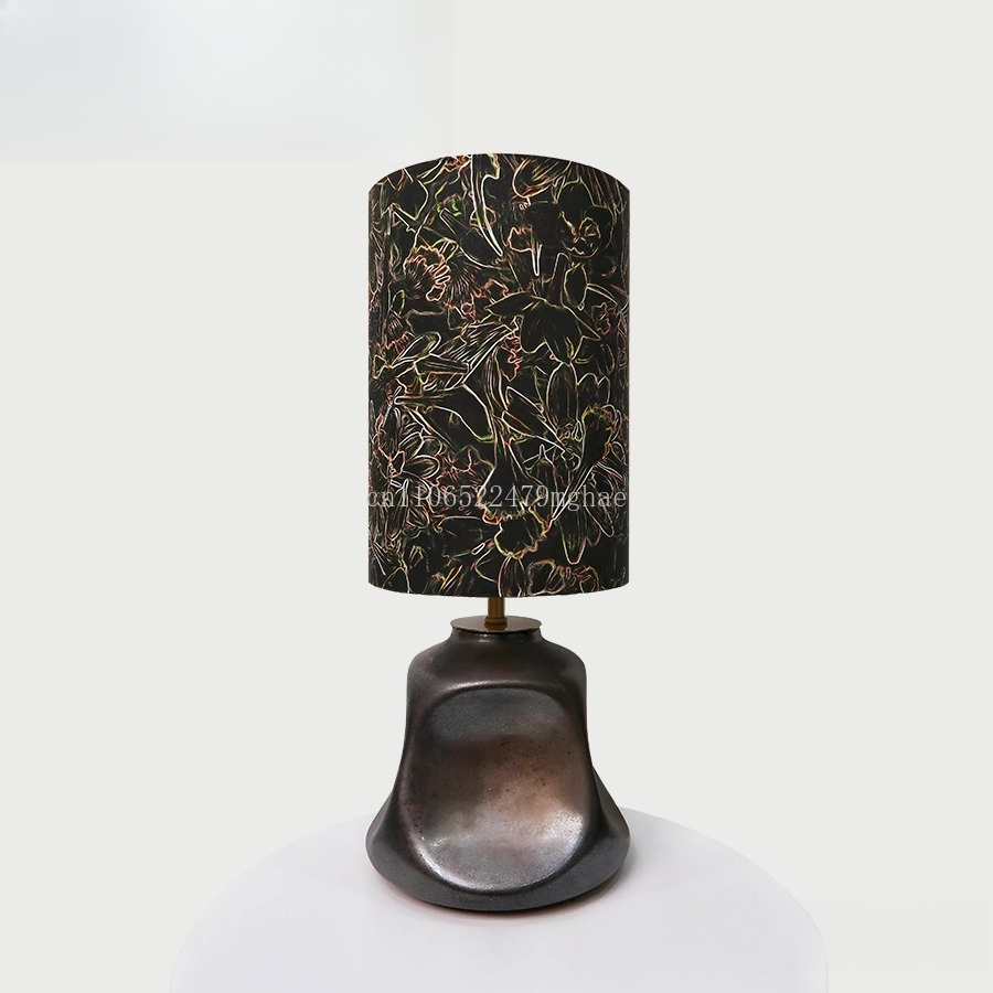 Century Textile & Sewing Supply Hours - Gilded Liberty Fabric Table Lamp:UK Imported