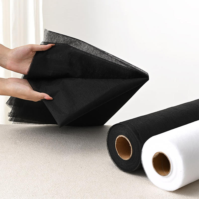 Interfacing Iron On - 1x1M Black White Double-sided Interlining Adhesive