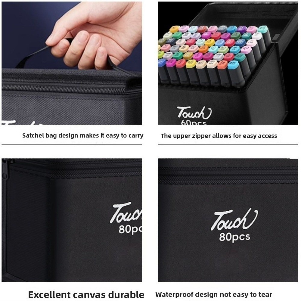 Fabric Marking Pen - Black Color Marker Pens Storage Bag
