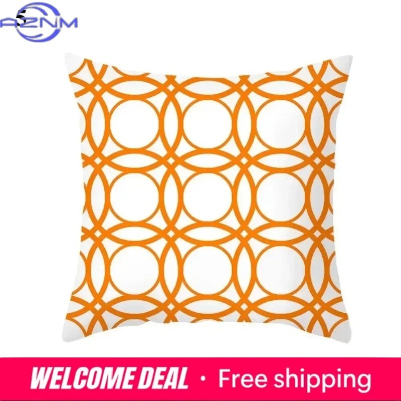 Boho Orange Abstract Cushion C - Century Textile & Sewing Supply Hours recension och pris