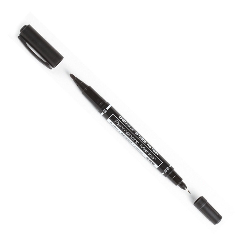 Deli 0.5mm/1mm Dual Tip Dry Fa - Fabric Marking Pen recension och pris