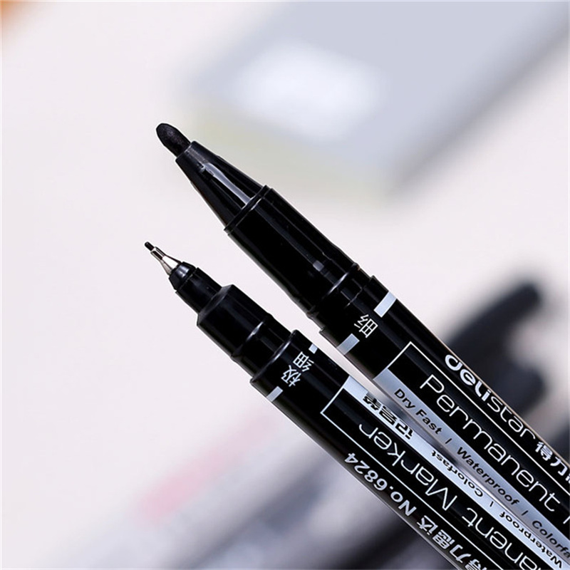 Deli 0.5mm/1mm Dual Tip Dry Fa - Fabric Marking Pen recension och pris