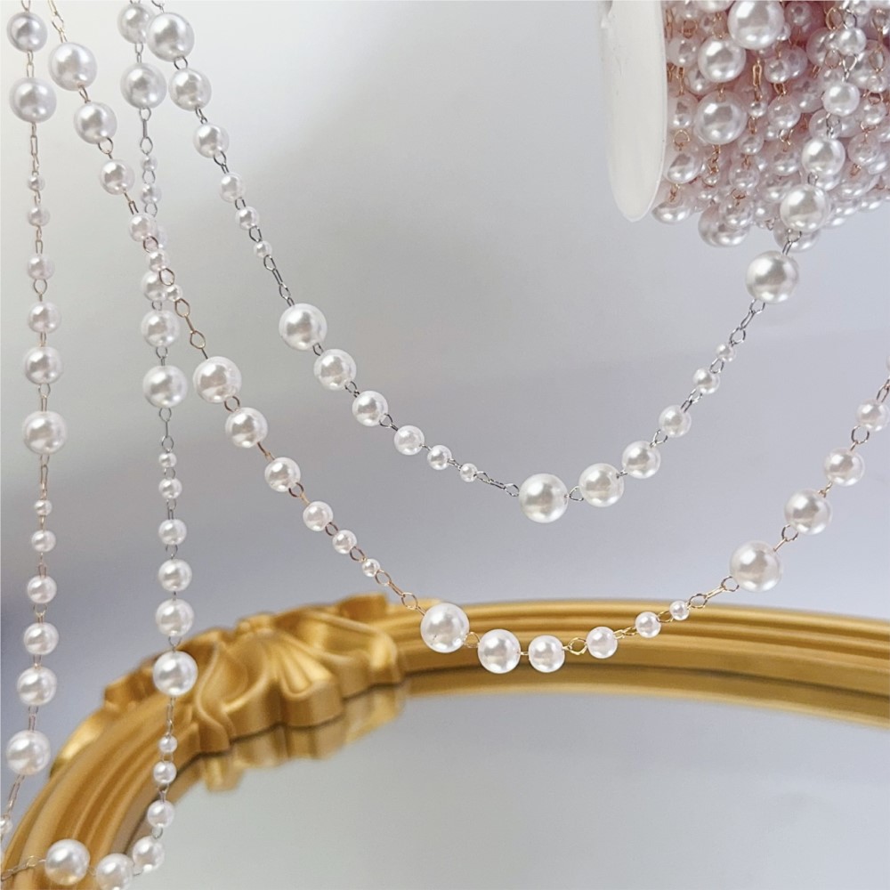1meter 3-8mm Faux Pearl Beadin - Sewing Necessities recension och pris