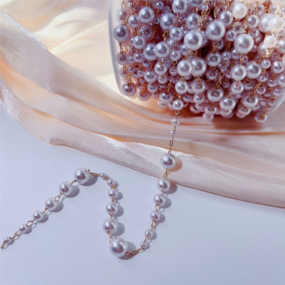 1meter 3-8mm Faux Pearl Beadin - Sewing Necessities recension och pris