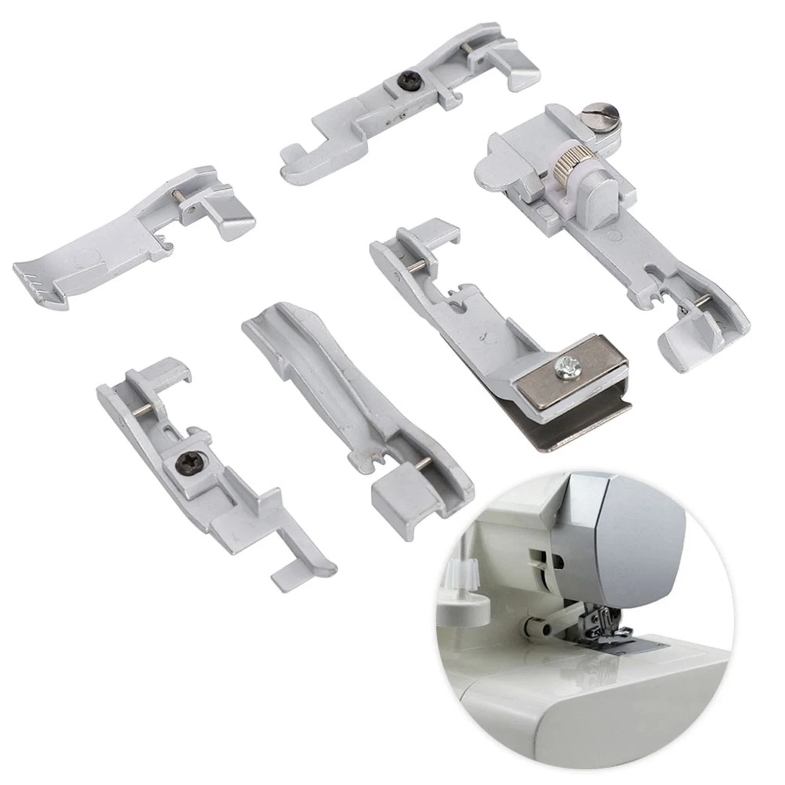 6Pcs Presser Foot Set For SING - Sewing Tt recension och pris