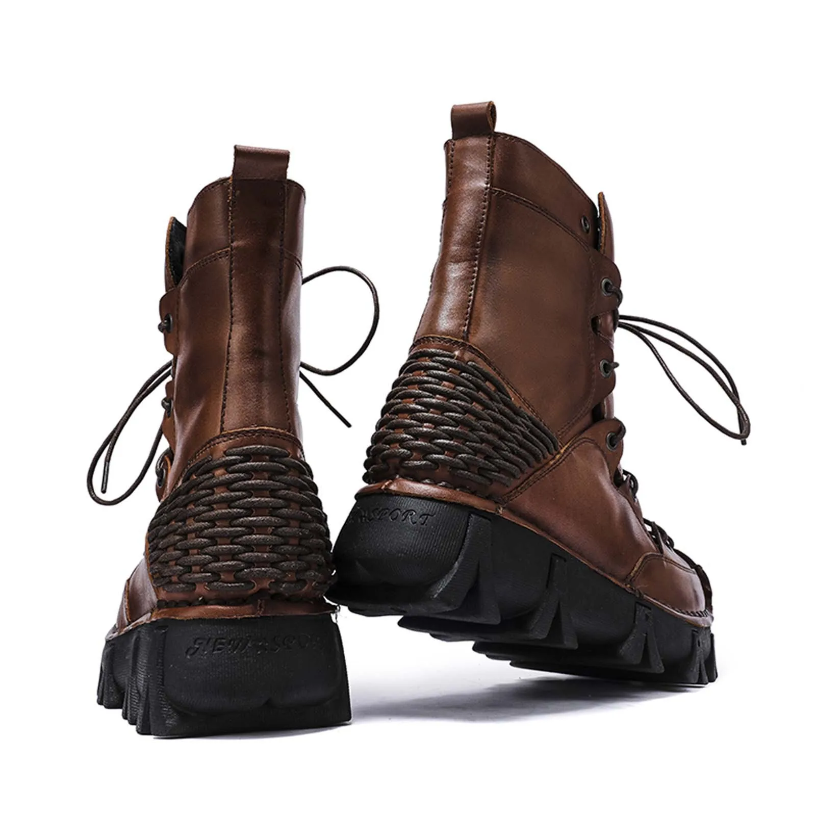 Fashion Genuine Leather Motorc - Sewing Knit recension och pris