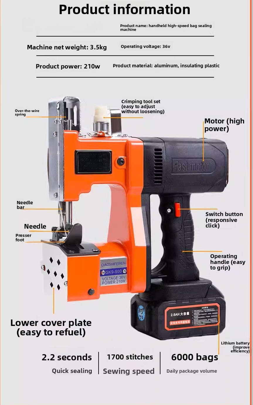 GK9-370 Handheld Dual Electric - Sewing Machine In Textile Industry recension och pris