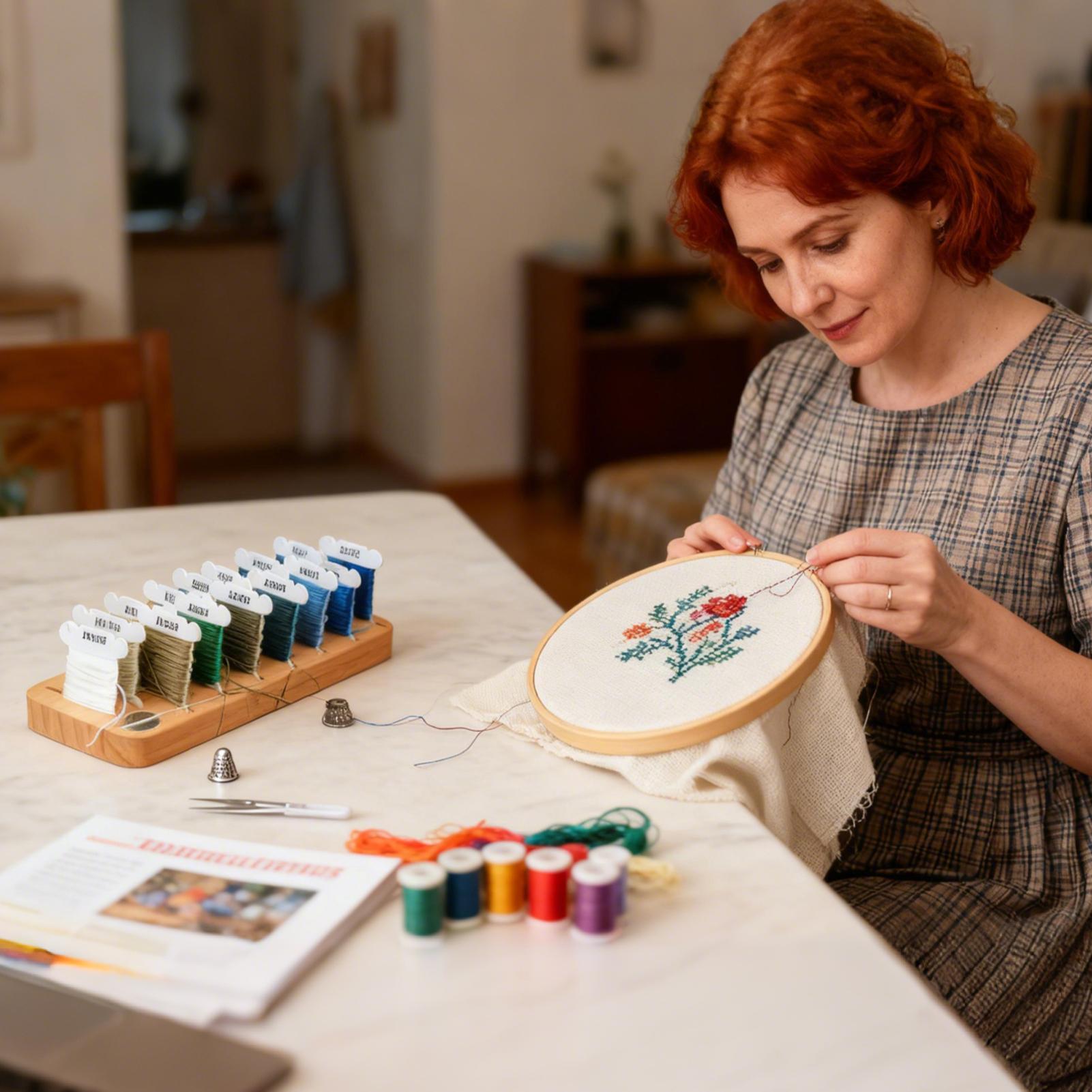 Embroidery Thread Organizer 15 - Embroidery Floss Thread recension och pris