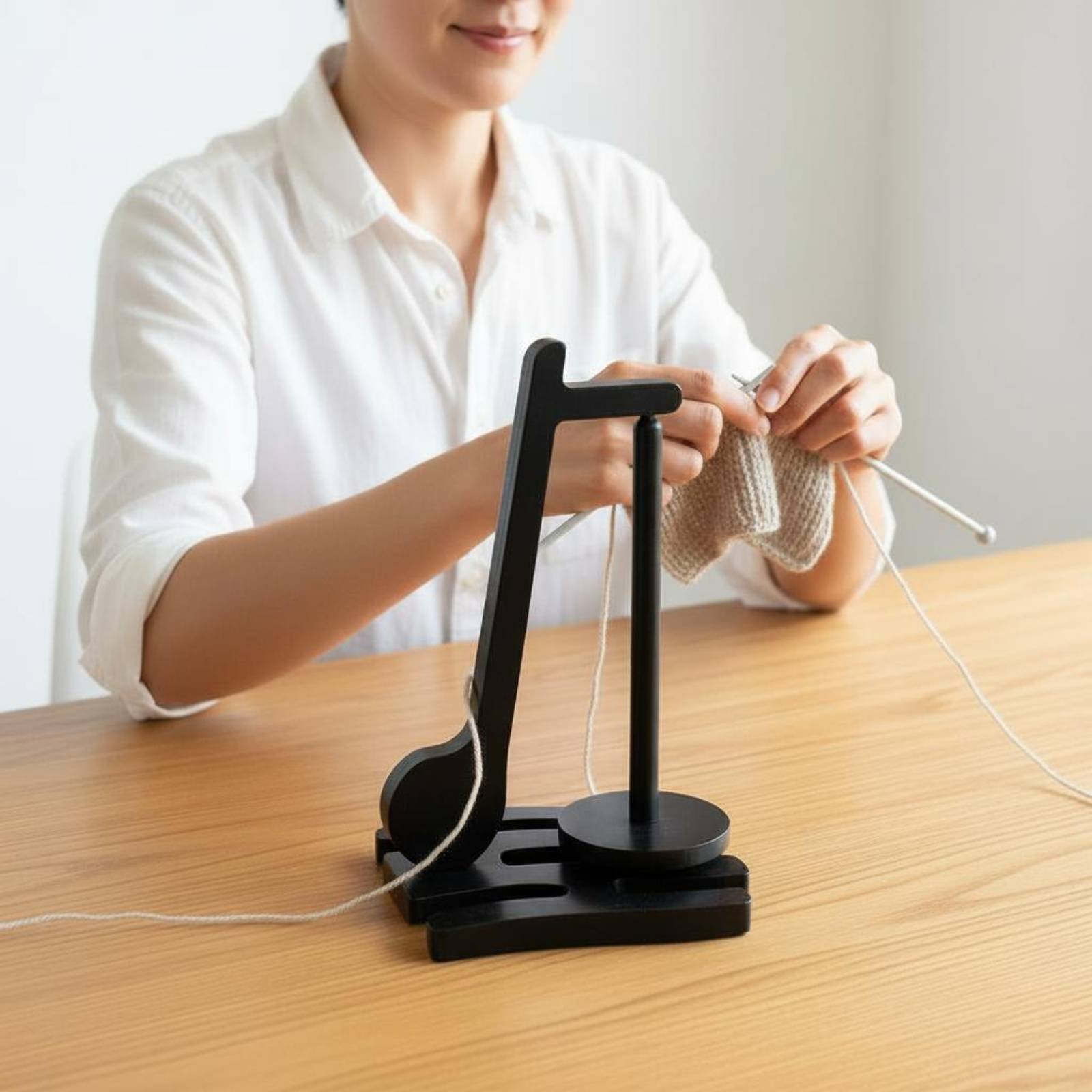 Wooden Yarn Holder 360° Rotati - Sewing Knit recension och pris
