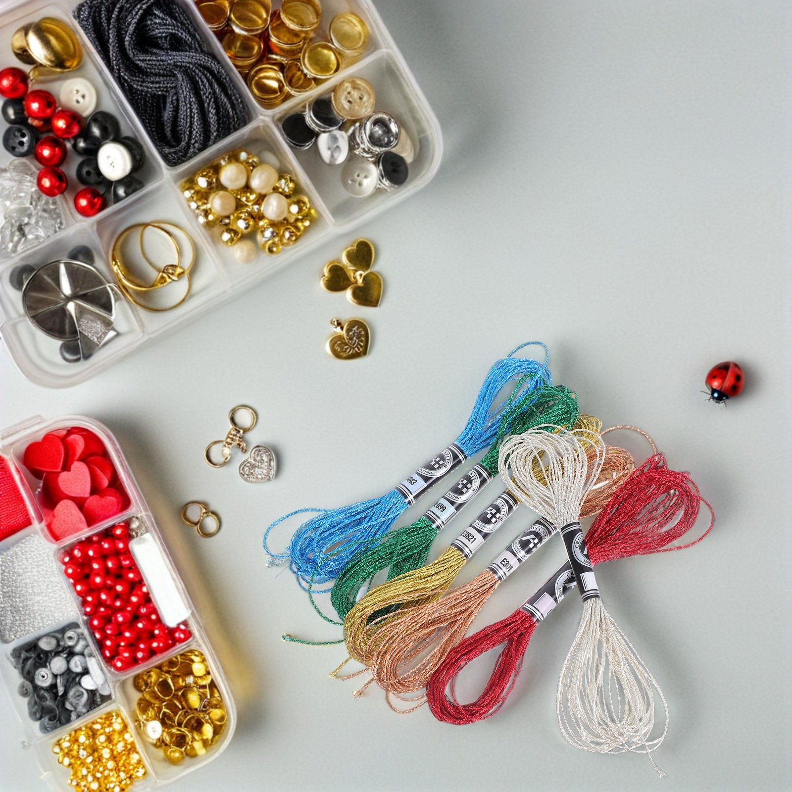 6Pcs Luxurious Metallic Embroi - Embroidery Floss Thread recension och pris