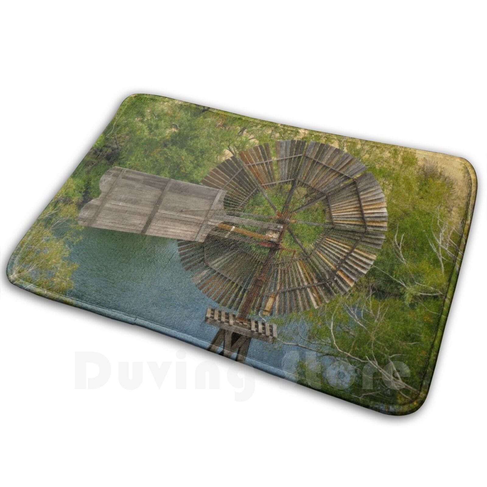 Wooden Windmill Carpet Mat Rug - Century Textile & Sewing Supply Hours recension och pris