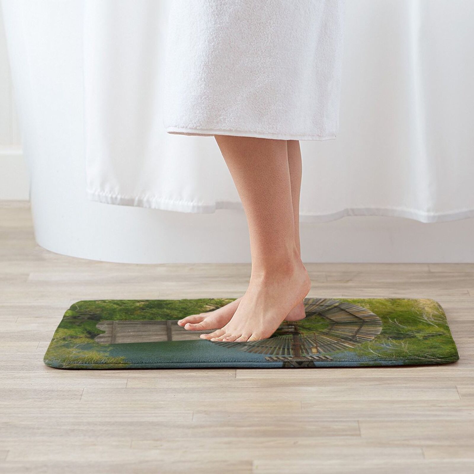 Wooden Windmill Carpet Mat Rug - Century Textile & Sewing Supply Hours recension och pris