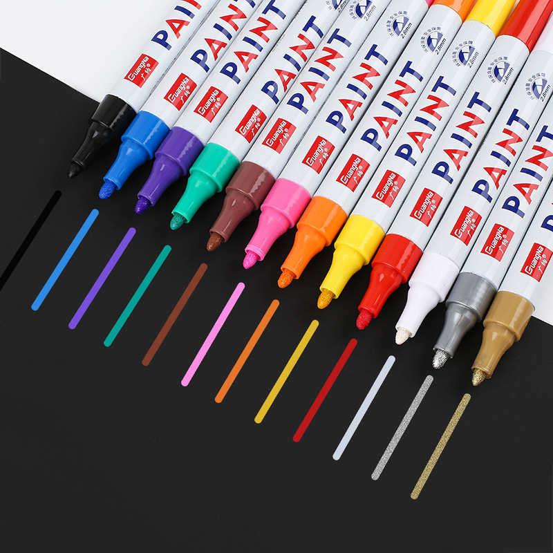 12Pcs White Paint Markers Pens - Fabric Marking Pen recension och pris