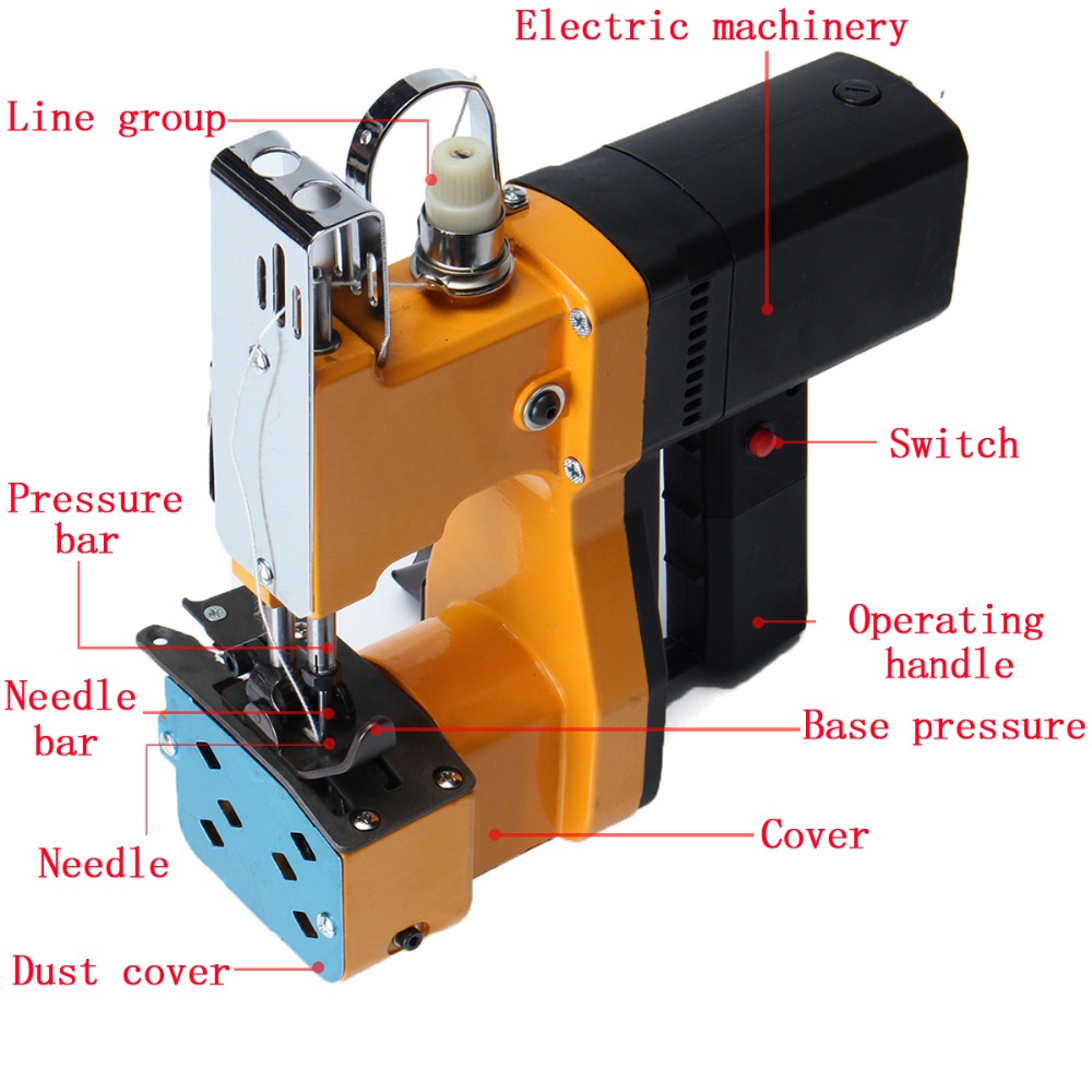 Electric Woven Bag Closing Mac - Sewing Machine In Textile Industry recension och pris