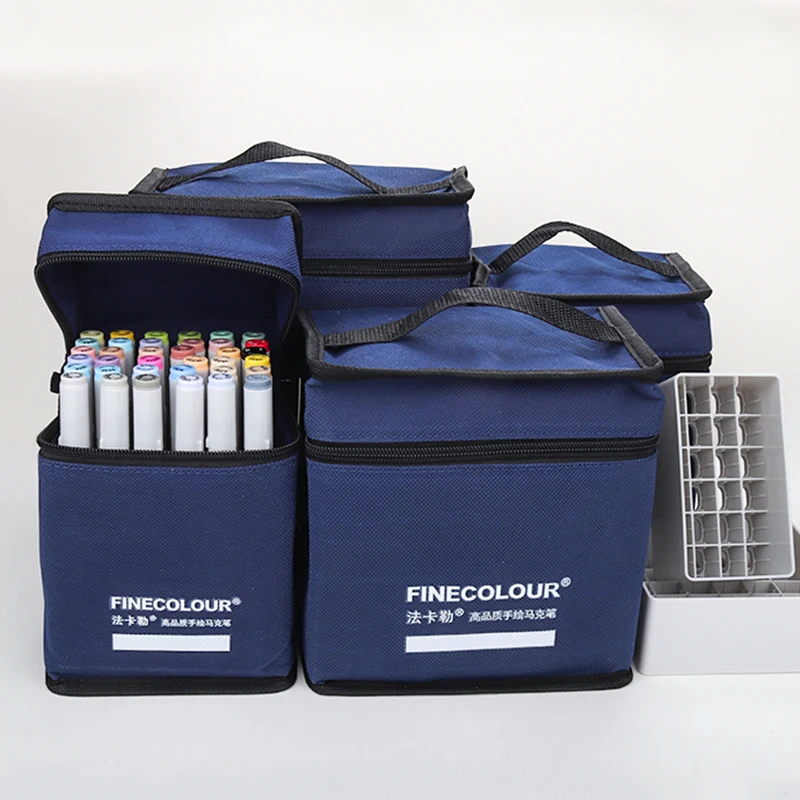 FINECOLOUR Markers Pen Bag Zip - Fabric Marking Pen recension och pris