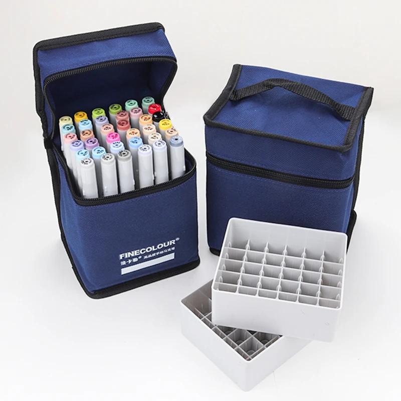 FINECOLOUR Markers Pen Bag Zip - Fabric Marking Pen recension och pris