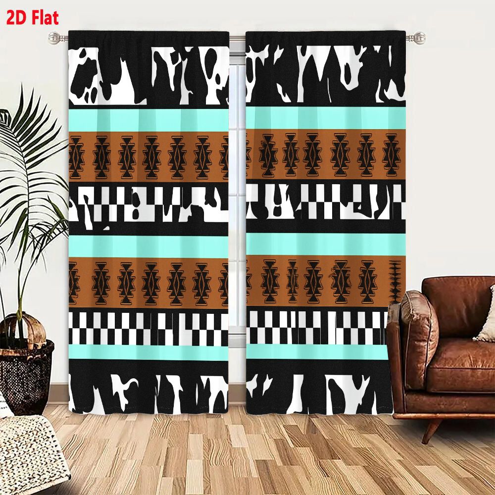 2Pcs Curtains 2D Flat Geometri - Century Textile & Sewing Supply Hours recension och pris