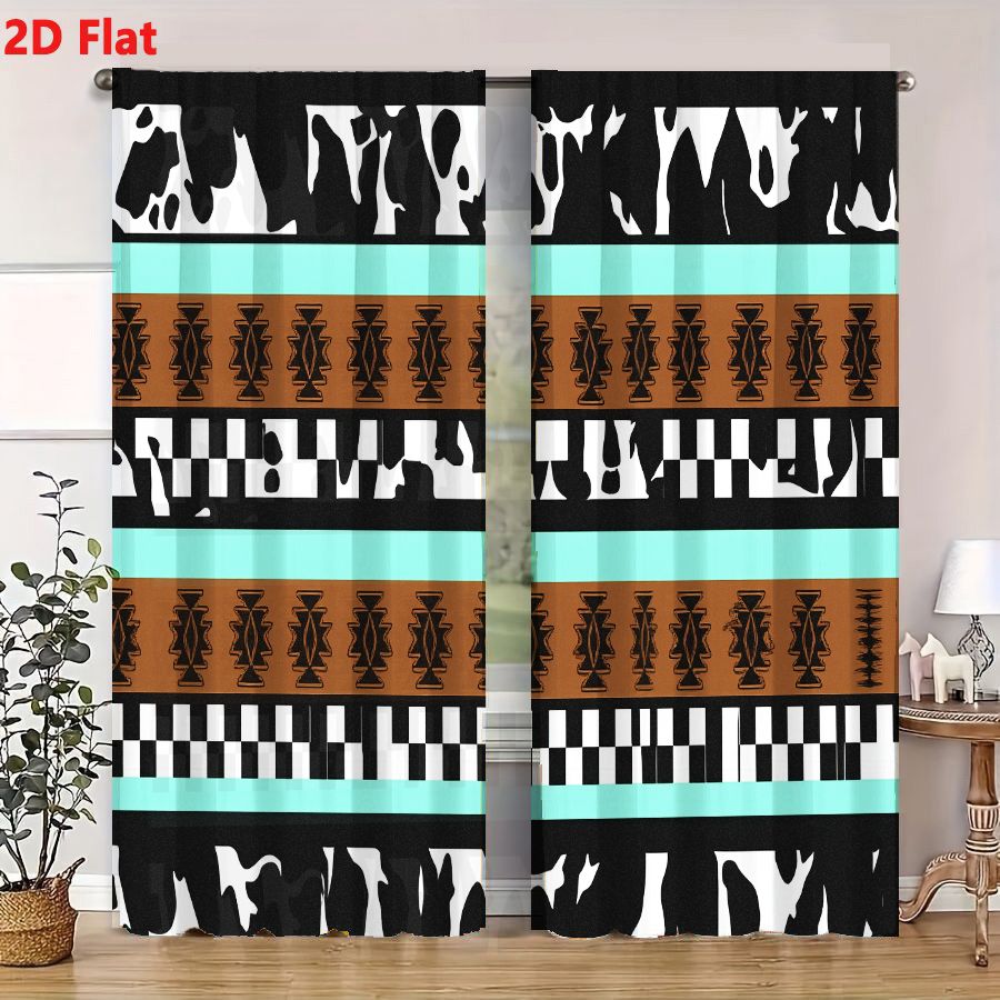 2Pcs Curtains 2D Flat Geometri - Century Textile & Sewing Supply Hours recension och pris