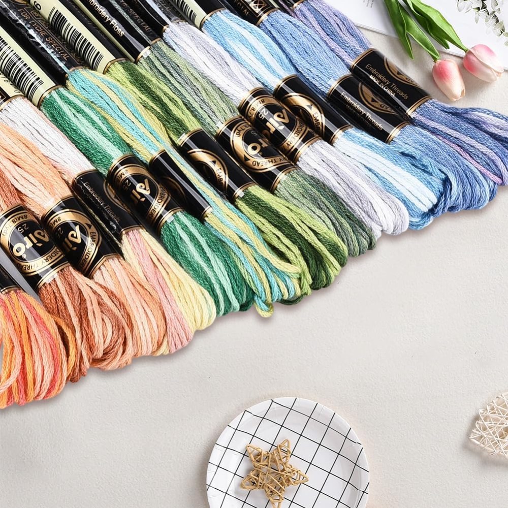 12 Skeins 105 Yards Cross Stit - Embroidery Floss Thread recension och pris