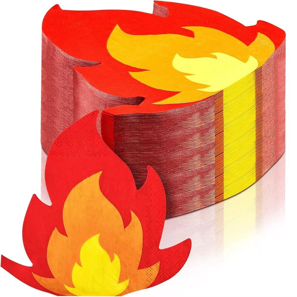 20PCS Unique Shape Flame Napki - Pattern Tissue Paper recension och pris