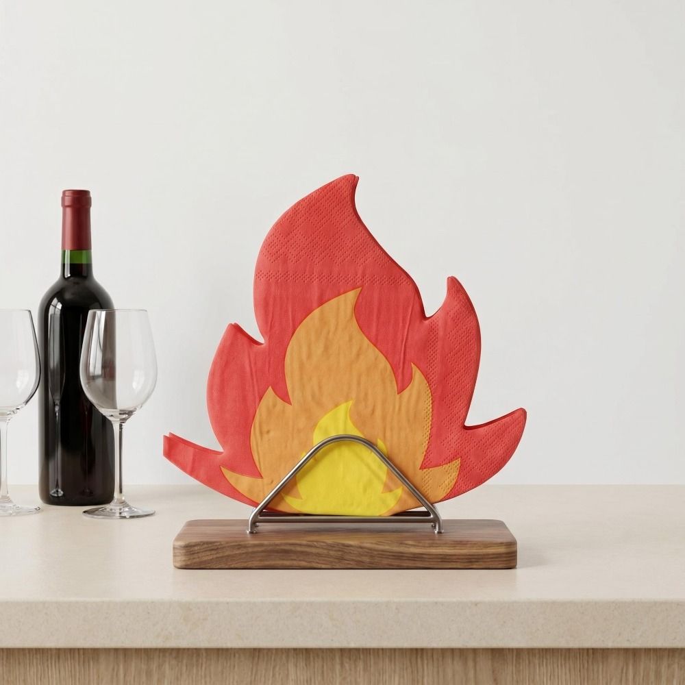 20PCS Unique Shape Flame Napki - Pattern Tissue Paper recension och pris