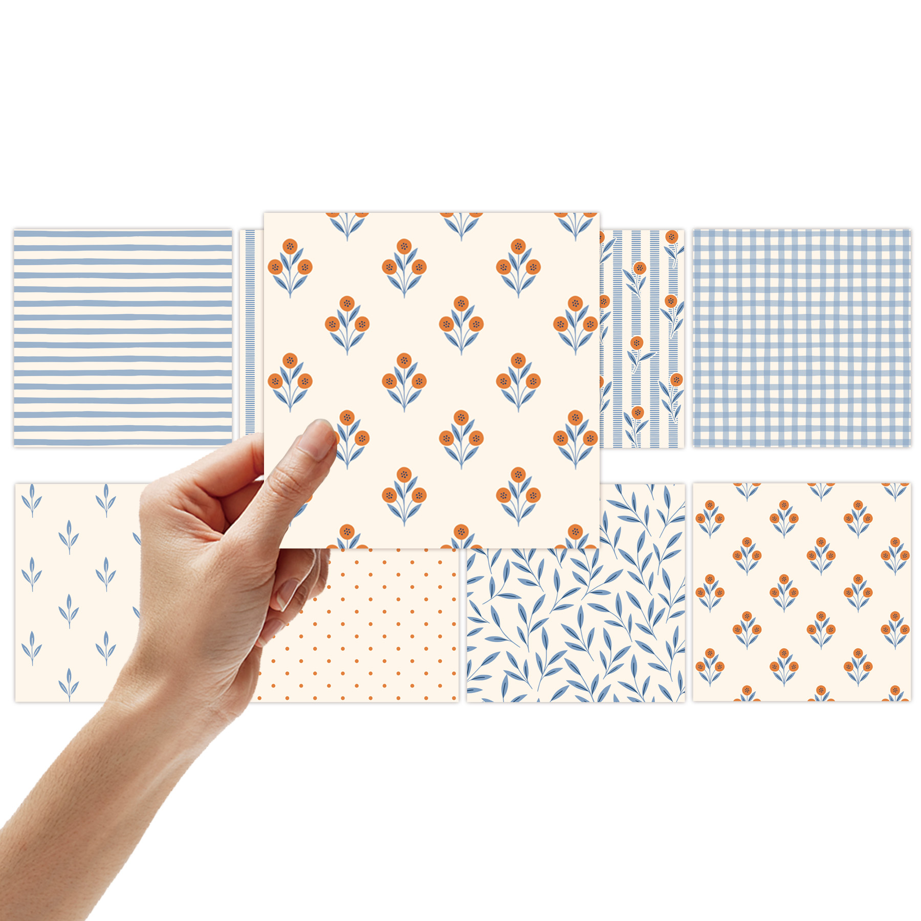 8 Sheets Fresh Plaid Scrapbook - Pattern Tissue Paper recension och pris