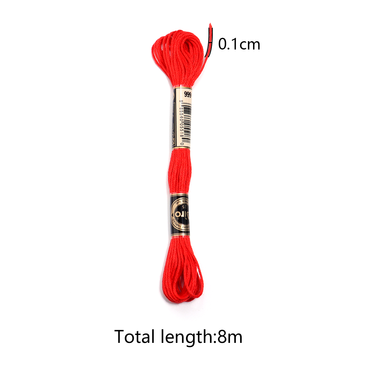 6Pcs/Lot Multicolor Polyester  - Embroidery Floss Thread recension och pris