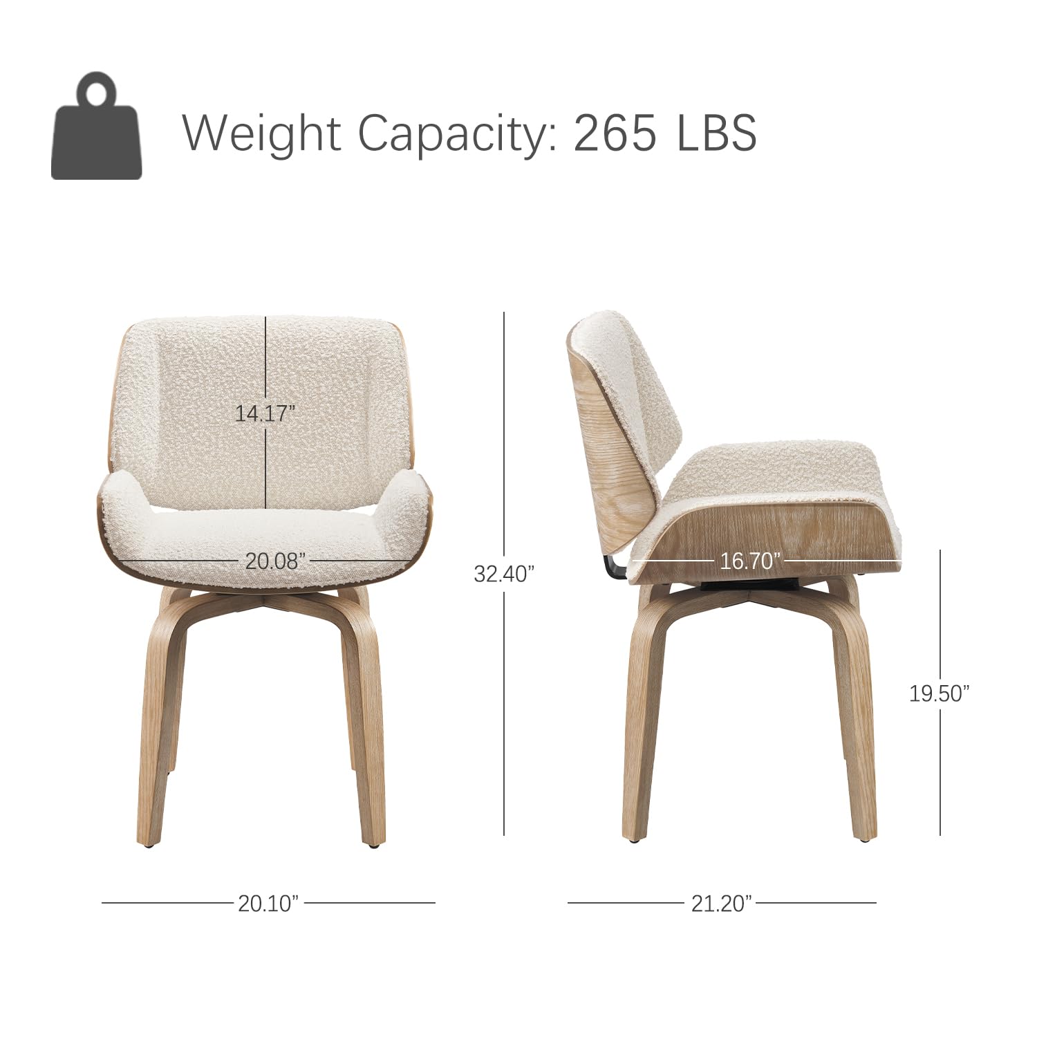 Swivel Dining Chair, Fabric Up - Century Textile & Sewing Supply Hours recension och pris