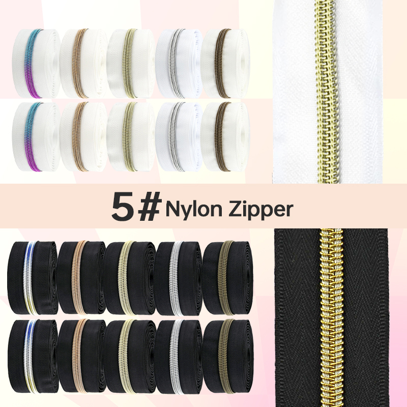 5/10/20Meters Black/White Zipp - Textile And Sewing Supply recension och pris