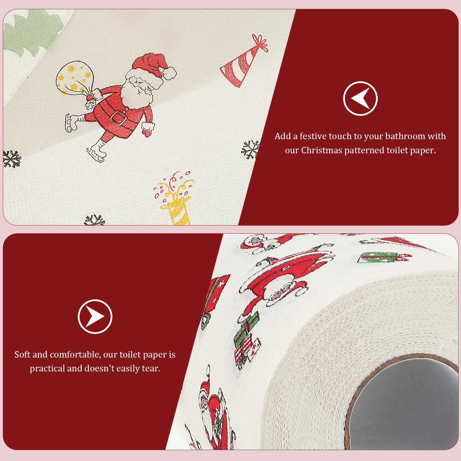 4 Rolls Patterned Toilet Paper - Pattern Tissue Paper recension och pris