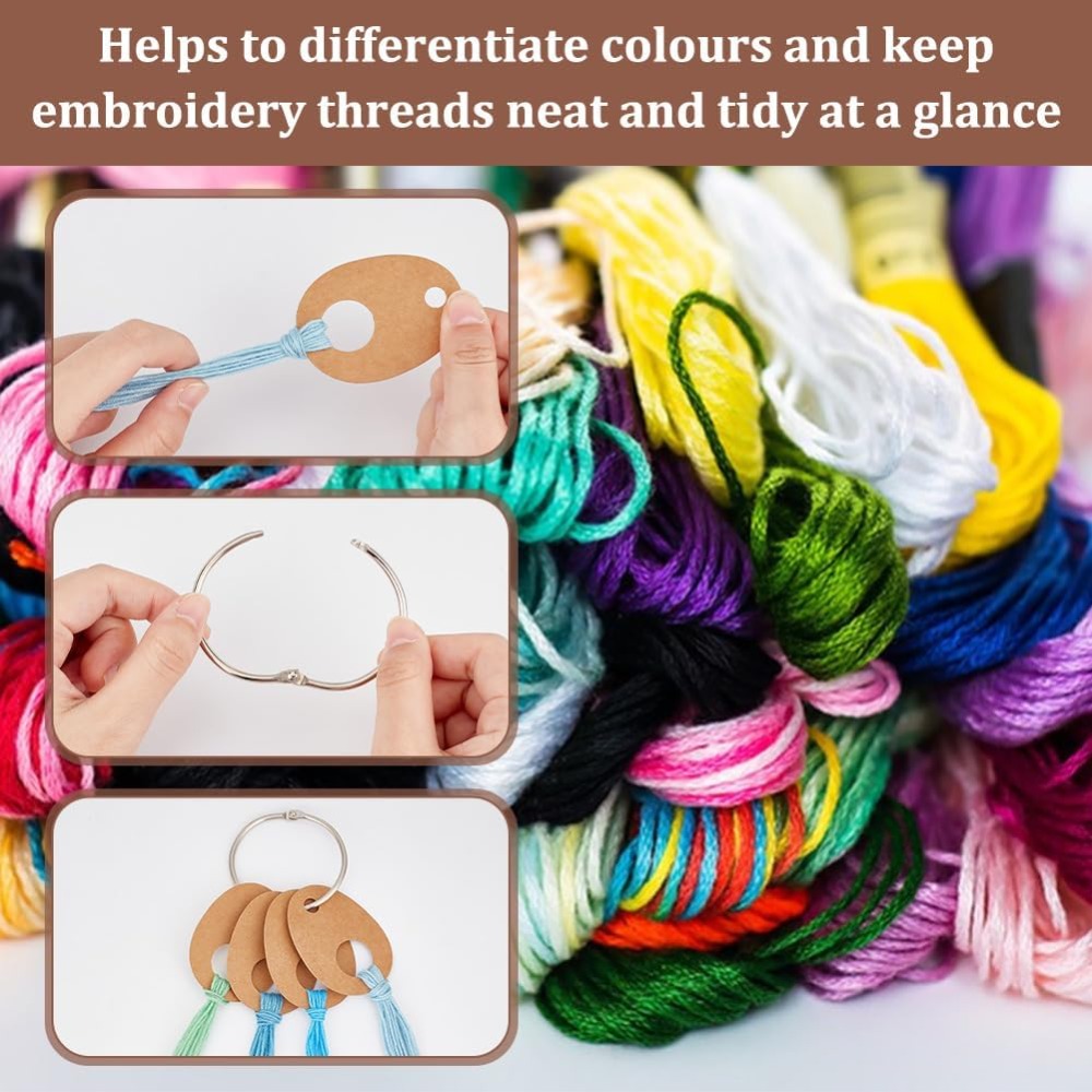 100Pcs Teardrop Floss Thread D - Embroidery Floss Thread recension och pris