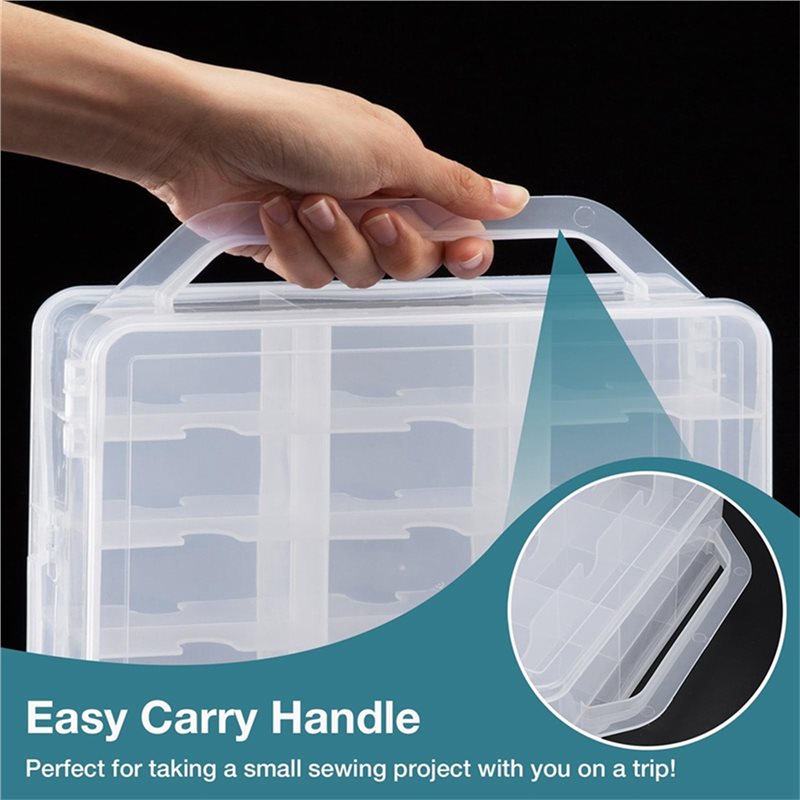 Sewing Organizer 46 Double-Sid - Embroidery Floss Thread recension och pris